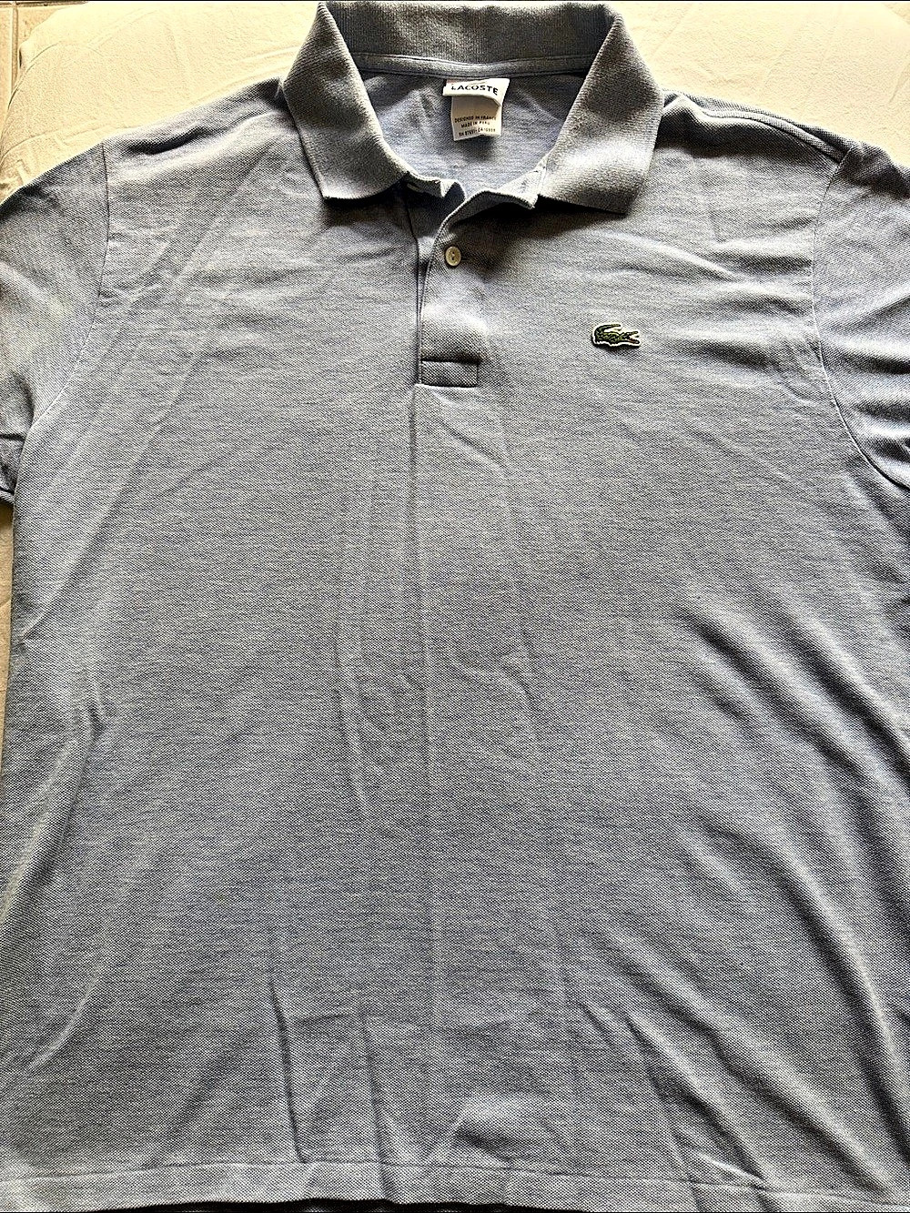Lacoste Size 6 Polo Shirt Men's Blue